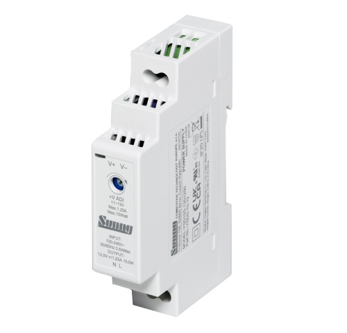 Sunny YSDS-15-12 průmyslový napájecí zdroj 12V 1,25A 15 W na DIN lištu