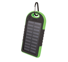 Solární powerbanka Setty PB-016 5000mAh, 5W zelená