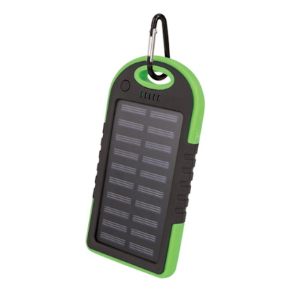 Solární powerbanka Setty PB-016 5000mAh, 5W zelená