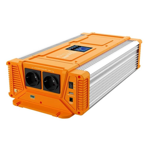 Měnič napětí Carspa PX3000-12, 12V/230V+USB 3000W čistá sinusovka