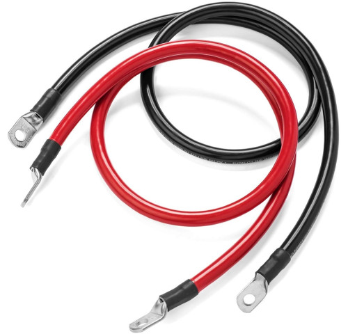 Propojovací kabely pro baterie, měniče, d.50cm, 10mm2, 2x očko M10 - pár (3WR-BVR10SC16-10)