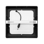 Solight LED mini panel CCT, přisazený, 12W, 900lm, 3000K, 4000K, 6000K, čtvercový, černá barva Solight LED mini panel CCT, přisazený, 12W, 900lm, 3000K, 4000K, 6000K, čtvercový, černá barva
