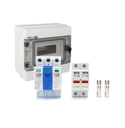 SET - Rozvaděč PROFI DC 1000V pro 1 string T1T2 (B+C) 12.5 kA pro fotovoltaiku SET - Rozvaděč PROFI DC 1000V pro 1 string T1T2 (B+C) 12.5 kA pro fotovoltaiku