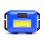 Solight LED čelová svítilna, 3W COB, modrá, 3x AAA