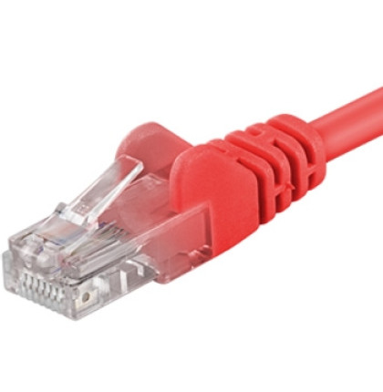 PremiumCord Patch kabel UTP RJ45-RJ45 level 5e 1,5m červená