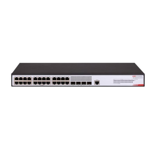 DS-3E2528-HI-24T4F 28 portový switch - 24x RJ-45 1Gbps + 4x uplink SFP slot 1Gbps, pokročilý…
