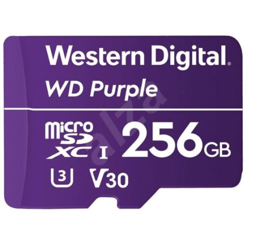 Western Digital CP-PR-136 MicroSDXC paměťová karta Western Digital PURPLE pro kamerové systémy - 256GB Western Digital CP-PR-136 MicroSDXC paměťová karta Western Digital PURPLE pro kamerové systémy - 256GB
