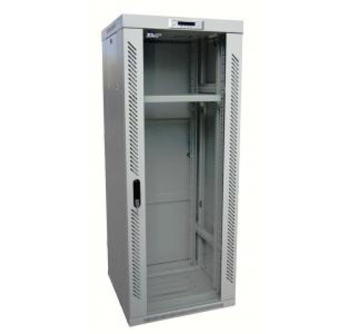 LEXI-Net Rozvaděč stojanový vč. 2x vent+term.+kol. 18U 600x600