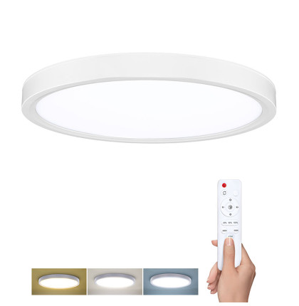 Solight LED osvětlení s dálkovým ovladačem Estela White, 60W, 4500lm, 50cm, změna chromatičnosti, stmívatelné