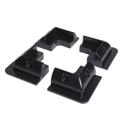 Držáky plastové rohové pro uchycení solárních panelů - černé (4ks sada)