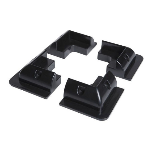 Držáky plastové rohové pro uchycení solárních panelů - černé (4ks sada) Držáky plastové rohové pro uchycení solárních panelů - černé (4ks sada)