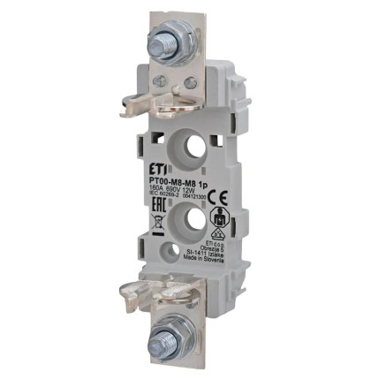 ETI Plastový pojistkový spodek PT-00 1 pólový ETI Plastový pojistkový spodek PT-00 1 pólový