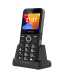 Telefon myPhone Halo 3 Senior černý s nabíjecím stojánkem