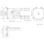 PFB206W-B černá nástenná konzole s montážním boxem pro dome, průměr 144 mm PFB206W-B černá nástenná konzole s montážním boxem pro dome, průměr 144 mm