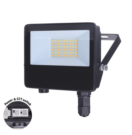 Solight LED reflektor TOP, 20W, max. 2600lm, 3CCT, volitený výkon 100/50%, IP65, rychlokonektor