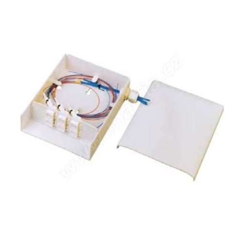 Optický rozvaděč nástěnný 3M 2552SA pro 6 duplex SC spojek, plastový