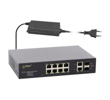 SFG108-90W 12portový switch – 8x PoE 1Gbps + 2x uplink RJ45 1Gbps + 2x uplink SFP… SFG108-90W 12portový switch – 8x PoE 1Gbps + 2x uplink RJ45 1Gbps + 2x uplink SFP…