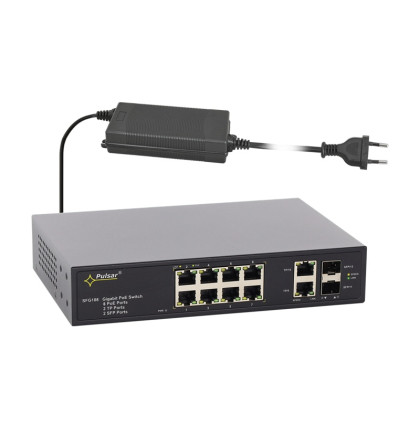 SFG108-90W 12portový switch – 8x PoE 1Gbps + 2x uplink RJ45 1Gbps + 2x uplink SFP… SFG108-90W 12portový switch – 8x PoE 1Gbps + 2x uplink RJ45 1Gbps + 2x uplink SFP…