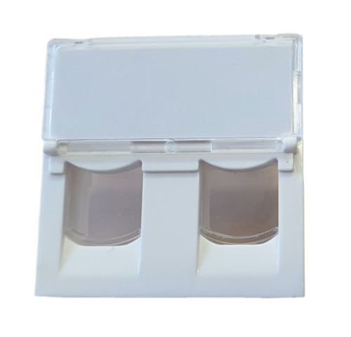 Modul pro 2x  keystone 45x45mm s prachovkou čirou