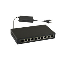 S108-90W 10portový switch – 8x PoE 10/100Mbps + 2x uplink RJ45 10/100Mbps, PoE… S108-90W 10portový switch – 8x PoE 10/100Mbps + 2x uplink RJ45 10/100Mbps, PoE…