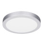 Solight LED mini panel koupelnový 2v1, 3CCT, podhledový/přisazený, 18W, 1530lm, IP54, stříbrná, kulatý