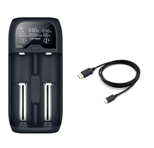 Solight nabíječka baterií Li-Ion, LiFePO4, Ni-MH/CD, AA, AAA, 18650, 2000mA, 2 kanály, LCD displej Solight nabíječka baterií Li-Ion, LiFePO4, Ni-MH/CD, AA, AAA, 18650, 2000mA, 2 kanály, LCD displej