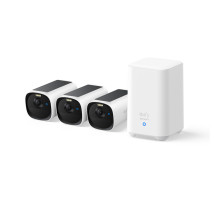 Venkovní kamera se solárním nabíjením Anker eufy E40 (sada 3ks+jednotka HomeBase 2) 2K bílá