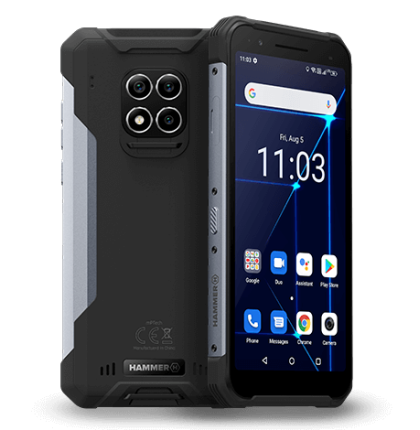 Telefon myPhone Hammer Construction stříbrný