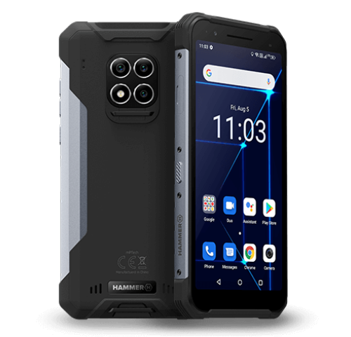 Telefon myPhone Hammer Construction stříbrný