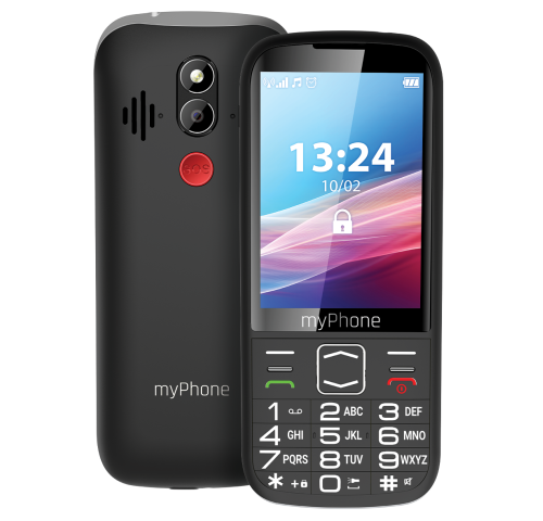 Telefon myPhone Halo 4 LTE Senior černý Telefon myPhone Halo 4 LTE Senior černý