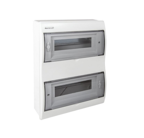 Rozvaděč RN-24 Fala (N+PE) IP40 plastový 2x12 nástěnný / průhledné dveře