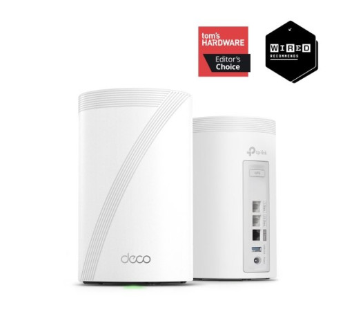 WiFi router TP-Link Deco BE68(2-pack) BE14000, WiFi 7, 1x 10GLAN, 1x 2.5GLAN,1x GALN, USB, 2,4/5/6GHz
