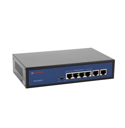 CP-DNW-HPU4H2-48-V2 Čtyřportový 10/100 Mbps PoE switch s 2x 10/100 Mbps uplinkem