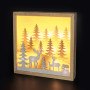 Solight LED 3D dřevěná vánoční dekorace v rámu, 12x LED, 25cm, 2x AA Solight LED 3D dřevěná vánoční dekorace v rámu, 12x LED, 25cm, 2x AA