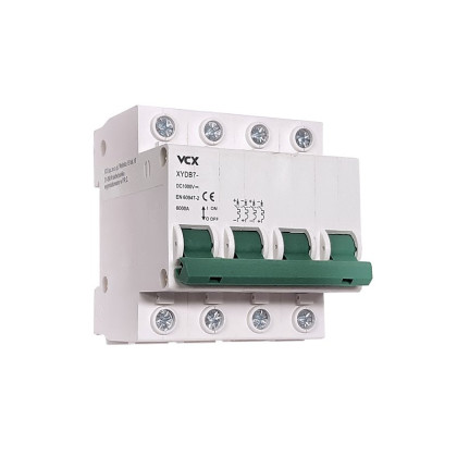 Jistič DC 20A/C 4P VCX XYDB7-20A, DC1000V, na DIN lištu Jistič DC 20A/C 4P VCX XYDB7-20A, DC1000V, na DIN lištu