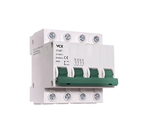 Jistič DC 20A/C 4P VCX XYDB7-20A, DC1000V, na DIN lištu