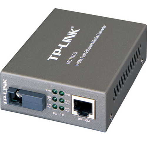 Převodník TP-Link MC111CS WDM Transceiver, 10/100, support SC fiber singlmode - Verze 2 (9V) Převodník TP-Link MC111CS WDM Transceiver, 10/100, support SC fiber singlmode - Verze 2 (9V)