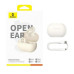 Bluetooth sluchátka Baseus Bass 15 Clip Open Ear bílá