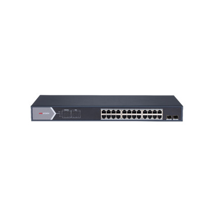 DS-3E0526P-E/M 24x POE | 24x 1 Gb | 2x 1 Gb SFP | snížený výkon 225 W | bez managementu |…