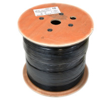 LEXI-Net instalační kabel UTP CAT 6 23AWG venkovní dvouplášť PVC+PE 500m cívka černý LEXI-Net instalační kabel UTP CAT 6 23AWG venkovní dvouplášť PVC+PE 500m cívka černý
