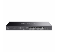 Switch TP-Link ES220GMP 2x GLan, 16x GLan s PoE+, 2x SPF combo, 250W, 19