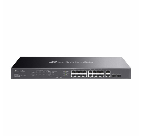 Switch TP-Link ES220GMP 2x GLan, 16x GLan s PoE+, 2x SPF combo, 250W, 19