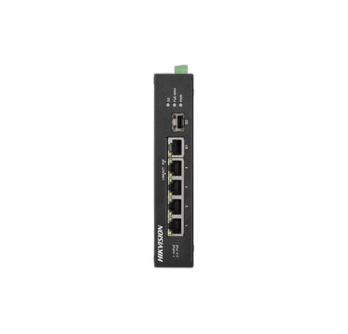 DS-3T0306HP 6 portový průmyslový switch - 1x HiPoE 90W 10/100Mbps + 3x PoE 30W…