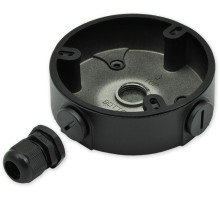 PFA136-B -V2 černý zapojovací box kulatý, průměr 110 mm