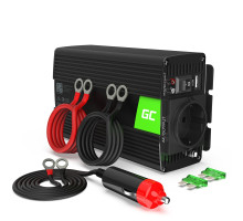 Green Cell INV17 Měnič napětí z 24V na 230V, 500W/1000W - čistý sinus