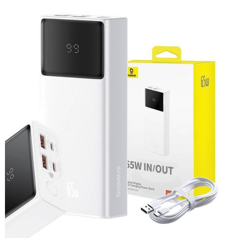 Powerbanka Baseus Star-Lord 20000mAh, 65W bílá