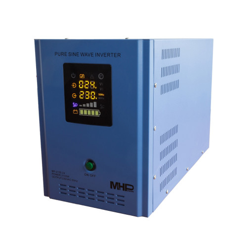 Měnič napětí MHPower MP-2100-24, 24V/230V, 2100W, čistý sinus, 24V