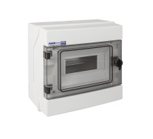 Rozvaděč RH-8 NEO pro fotovoltaiku plast. / IP65 / 1000V DC / 500V AC / 1x8 nástěnný / průhledné dveře Rozvaděč RH-8 NEO pro fotovoltaiku plast. / IP65 / 1000V DC / 500V AC / 1x8 nástěnný / průhledné dveře