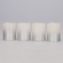 Solight sada LED svíček s časovačem, 4x svíčka, 6,5cm, stříbrná barva, 4xCR2032 součástí