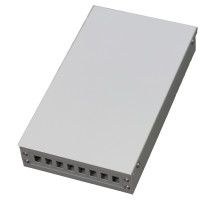 Optický box nástěnný vnitřní kovový pro 8 SC simplex (LC duplex, E2000)